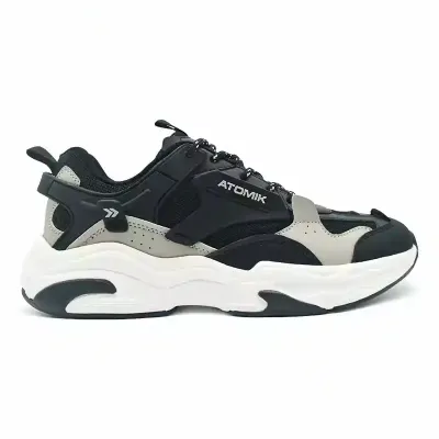 BLACK AND WHITE SPORTS SHOES 